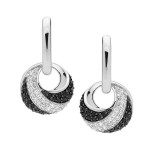 black, white, silver, sterling, earrings, cubic, adorn jewels by penelope gilbert, design, jewels, jewellery.