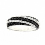 adorn jewels by penelope gilbert, silver, sterling, black, white, ring, jeweller, jewellery.