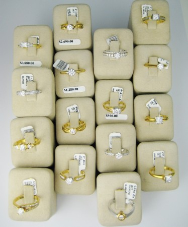 engagement rings, yellow gold, white, diamond rings