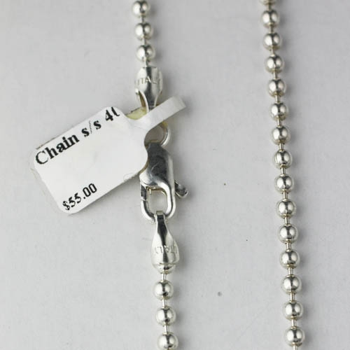 sterling silver ball style chain AdornJEwels Australian Online Jewellery
